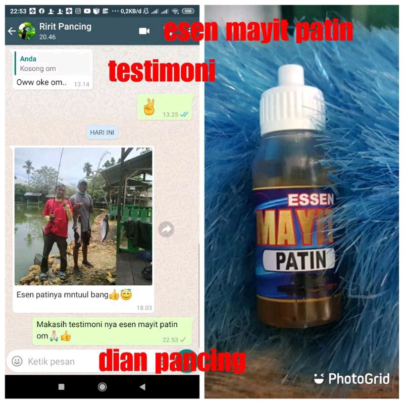 Esen Mayit Patin Isi 30 ml / Essen Patin / Umpan Patin-537