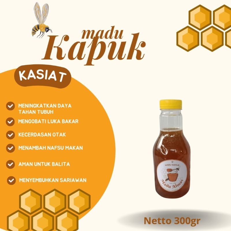 

( MADU ALMAS ) Madu kapuk kemasan 300gr 100% ASLI