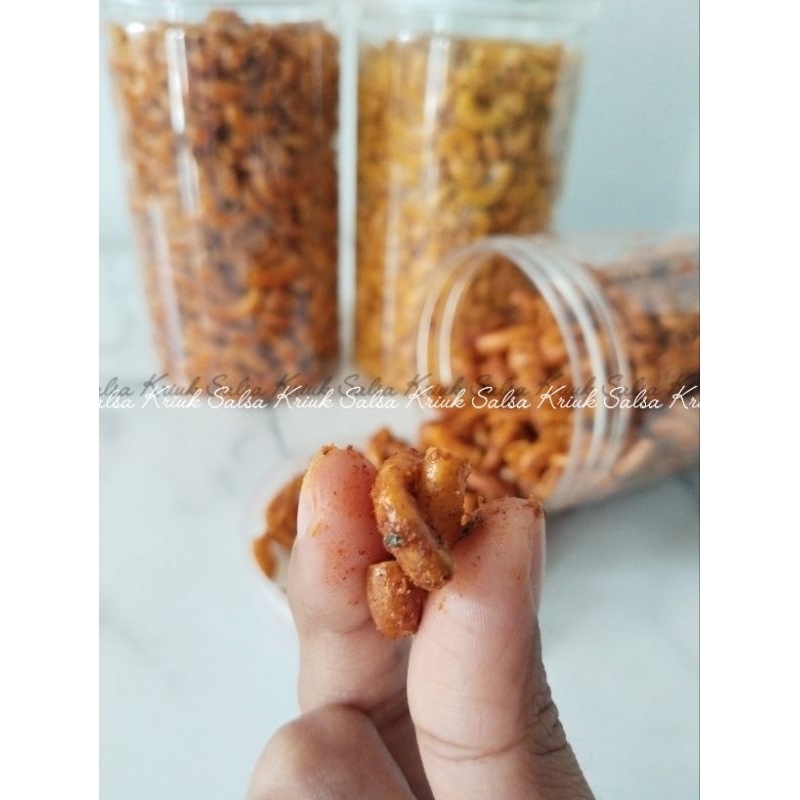 

Ukf5Pc6F4H (Kuliner.Kita) Makaroni Cikruh Daun Jeruk Original Pedas Gurih Extra Pedas Kemasan Toples