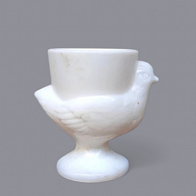 Antik Tempat Telur Eropa Tua Model Ayam Kristal Sabun Kecil