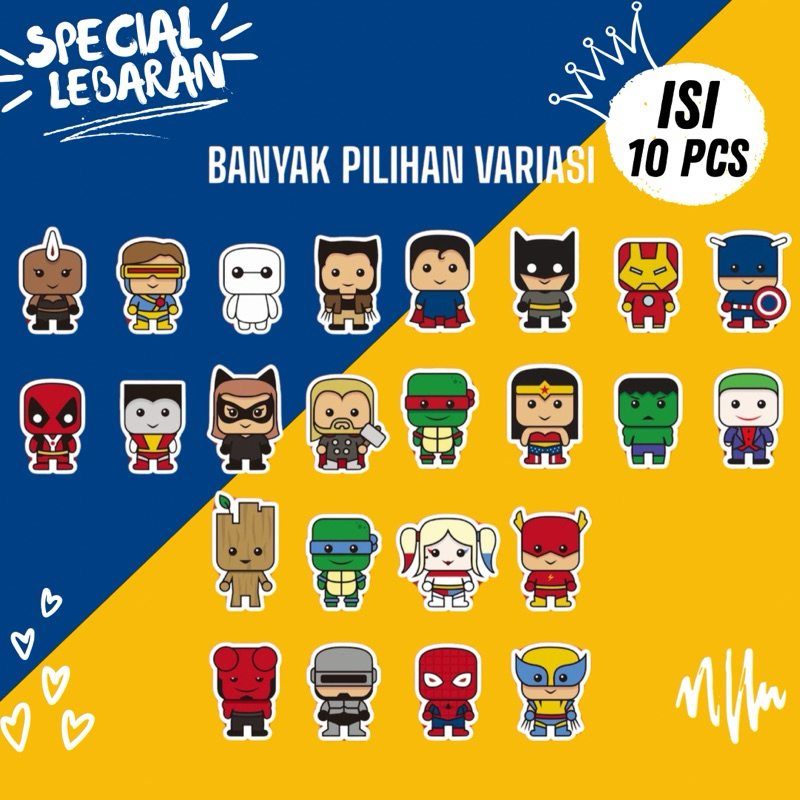 

Amplop Lebaran 3D Viral Superhero/Amplop THR Unik Lucu isi 10pcs - TOLU