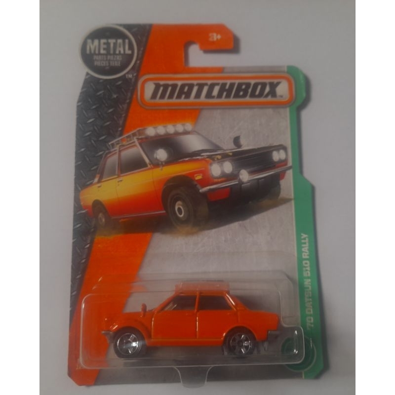 Matchbox Datsun Bluebird 510 Rally Orange