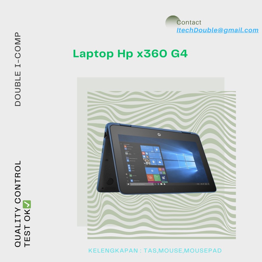 Laptop HP ProBook G4 Core i5, SSD 256GB, RAM 8GB Bekas Berkualitas, Garansi