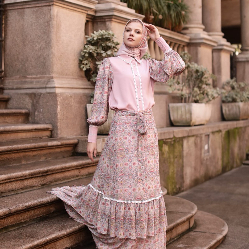 MANDJHA Isabella Set Dress by Ivan Gunawan - Busana Muslim Modest ORIGINAL (Pre Order)