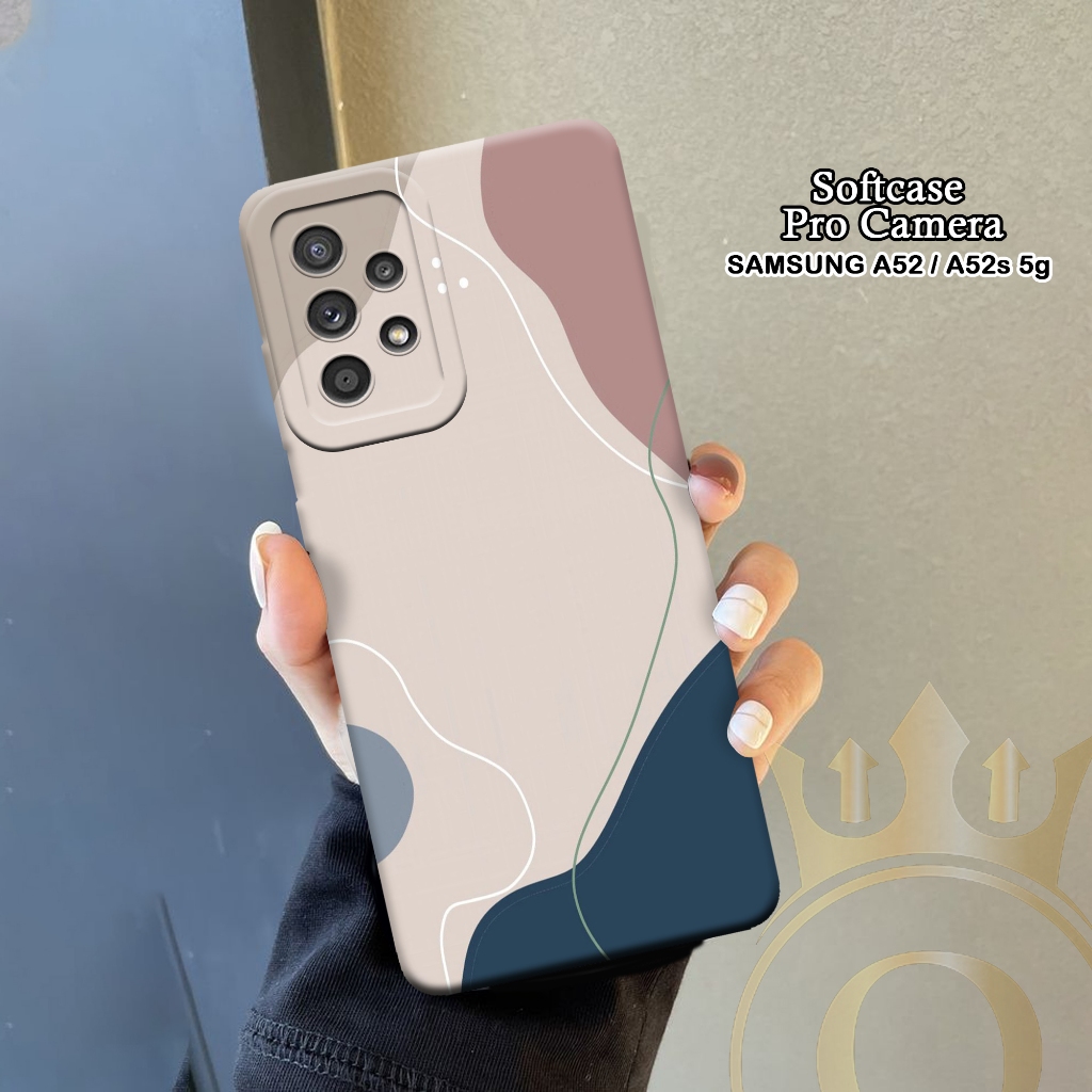 Softcase Samsung Galaxy A52 5G / A52s 5G - ORORA - Case Samsung A52 5G - Motif Case Abstrak - Case S