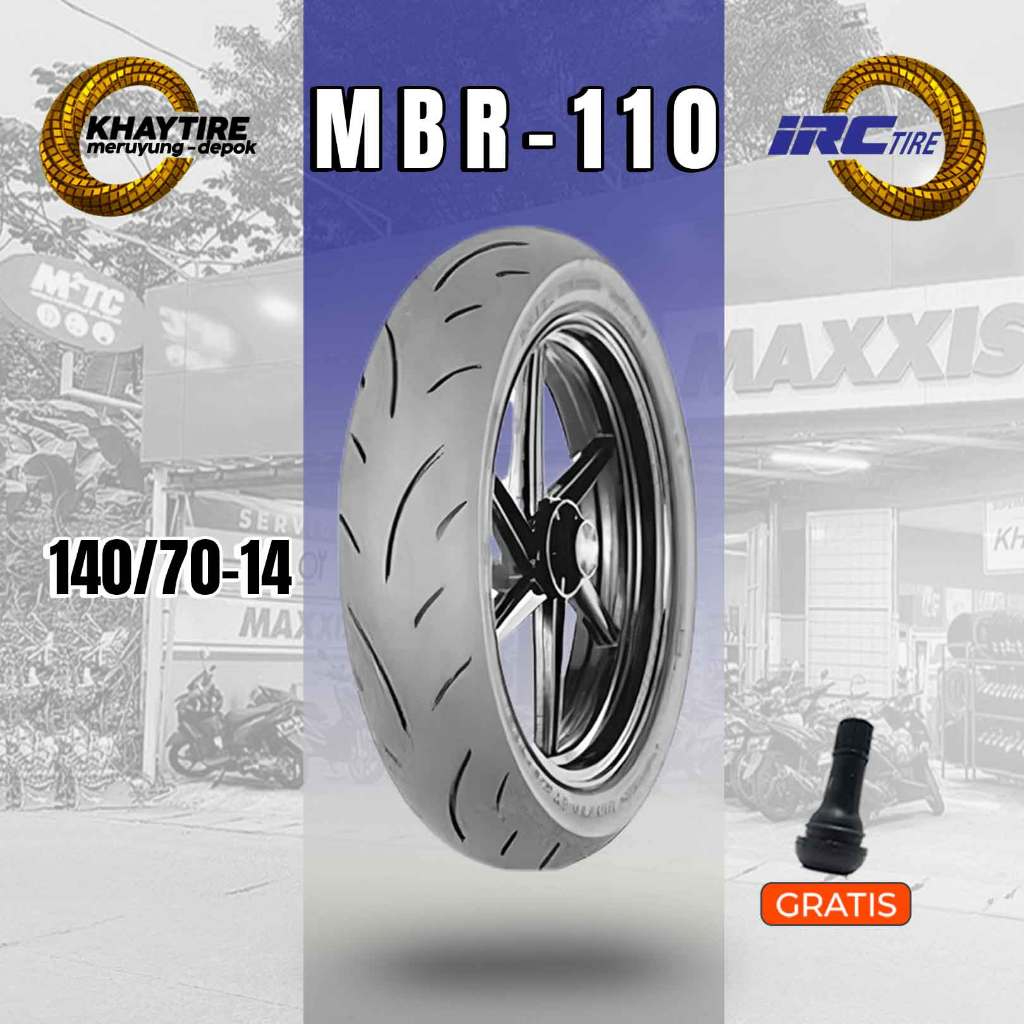 Ban Soft Compound Motor YAMAHA AEROX IRC MBR-110 140/70 Ring 14 Tubeless