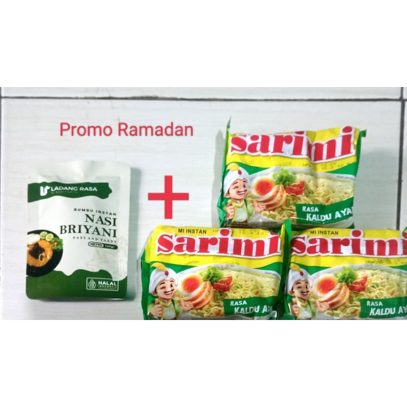 

Promo Ramadan Beli Bumbu Instan Briyani Gratis 3 Mie Sarimi