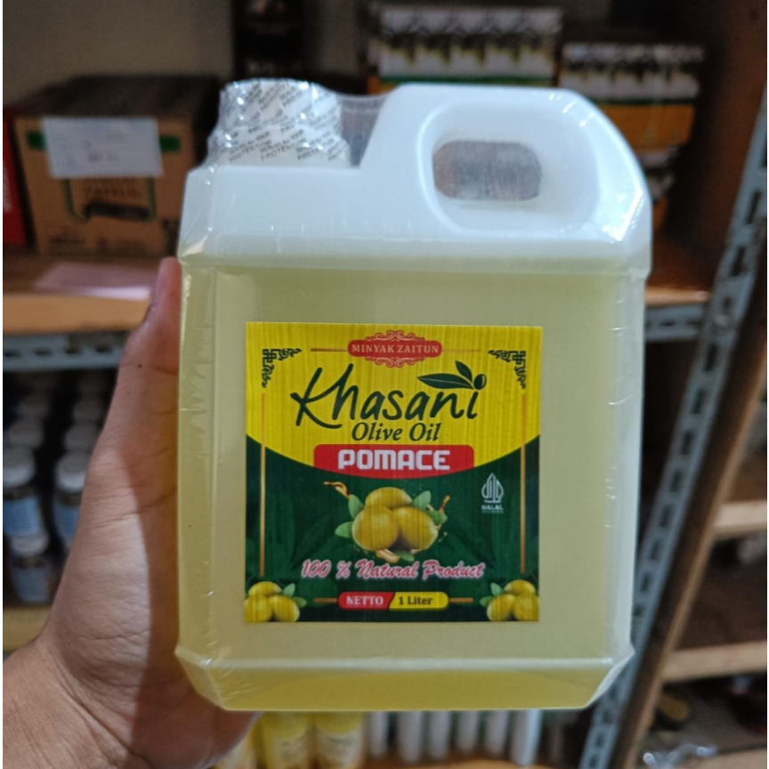 

Pomace Olive Oil Khasani / Minyak Zaitun 1 liter Minyak