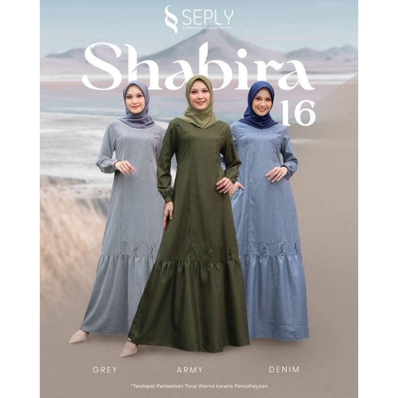WAJIB TANYA STOK | TERMURAH | BEST SELLER | DRESS GAMIS CASUAL FORMAL DAILY SHABIRA 16 BY SEPLY EKSI