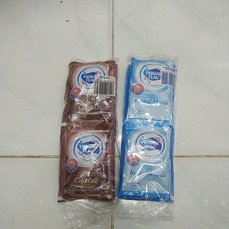 

Susu Bendera Sachet Renceng/Frisian Flags Kental manis