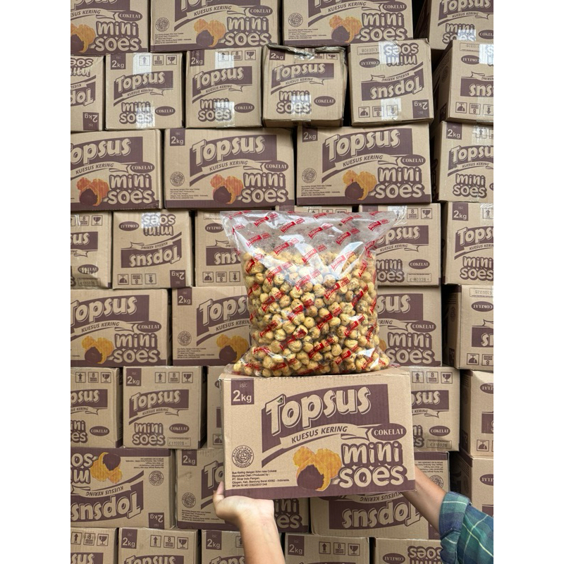 

KueSus kering cokelat TOPSUS - Mini Soes Topsus isi 2kg