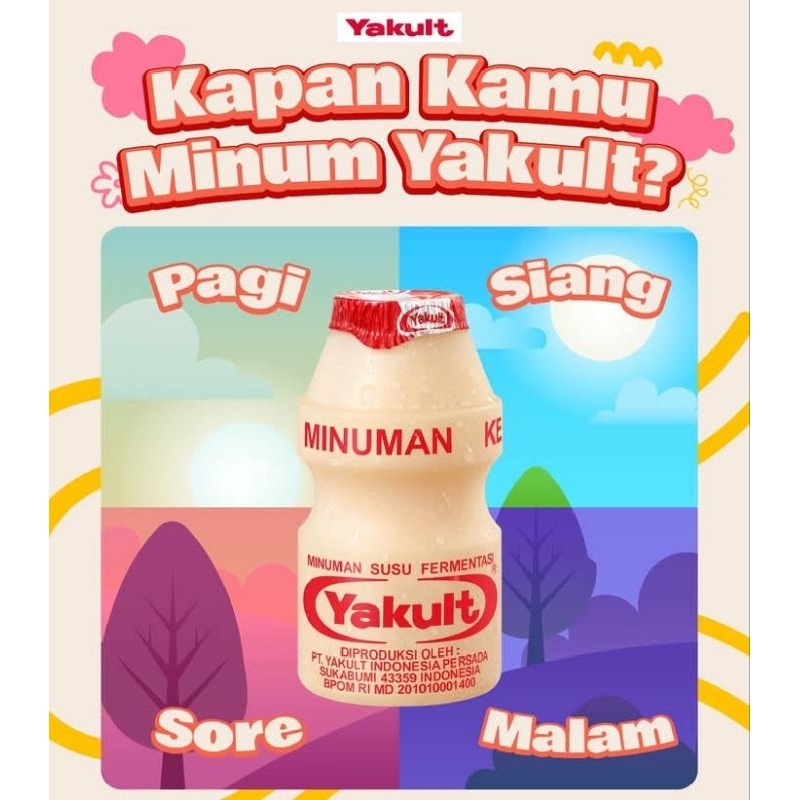 

YAKULT 5 PAK (25 BOTOL) YAKULT KEMASAN BARU YAKULT ORIGINAL MINUMAN YAKULT