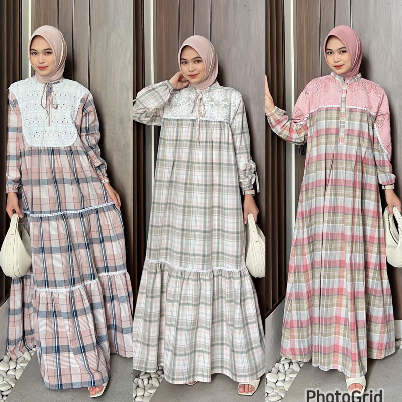 DRES TRISET ATHAYA/GAMIS ATHAYA ORIGINAL TERMURAH