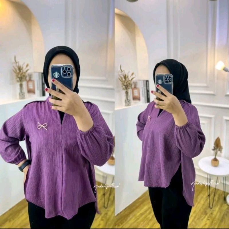 Livia Blouse // Blouse wanita Polos