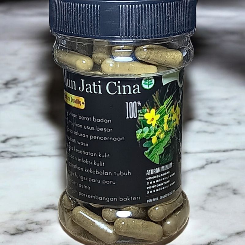 

DAUN JATI CINA Serbuk Kapsul Murni OBAT PELANGSING KULIT & IMUN Alami Asli Berkhasiat Obat Herbal