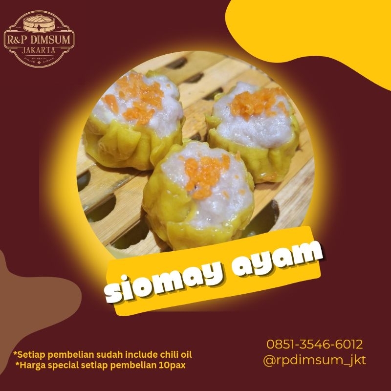 

Dimsum Siomay/Shiumai/siew mai/somay/Dumpling Authentic Ayam