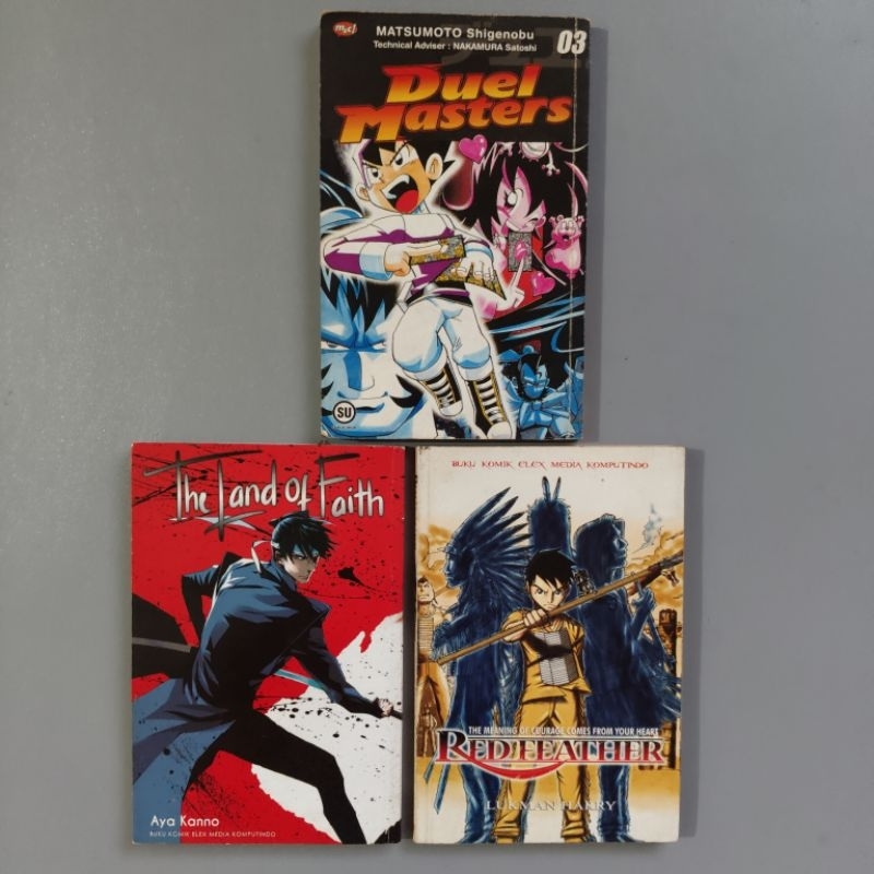 Komik murah KYO 29 & 33, Duel Master, RedFeather, The Land of Faith bekas preloved bagus baik terjan
