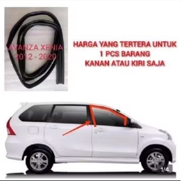 Karet Run Chanel Kaca Pintu Depan Tengah Mobil All New Avanza 2012 - 2020