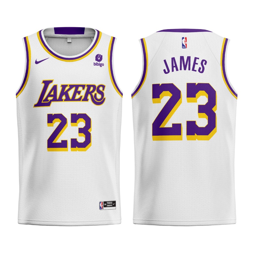 JERSEY LA LAKERS // JAMES 23 // JERSEY BASKET NBA // SWINGMAN
