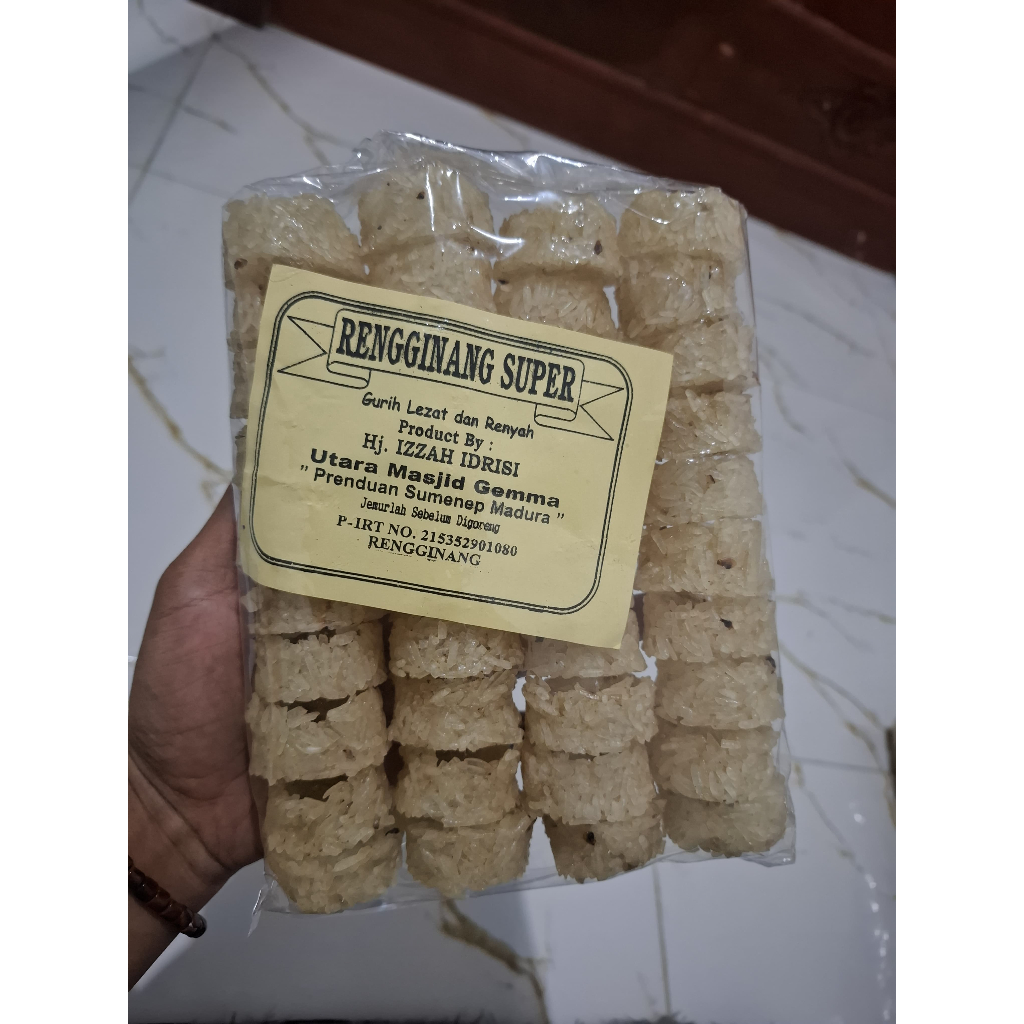 

Rengginang (mentah) Lorjuk Khas Madura isi 40 free bubble wrap