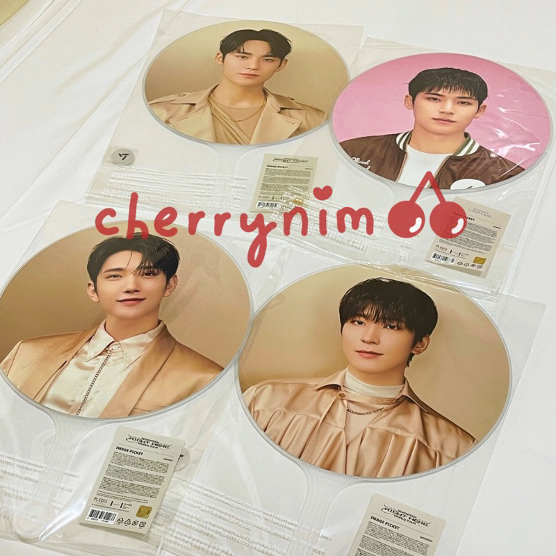 Official Seventeen Impict Caratland Right Here Fan Image Picket Uchiwa Kipas Wonwoo Mingyu