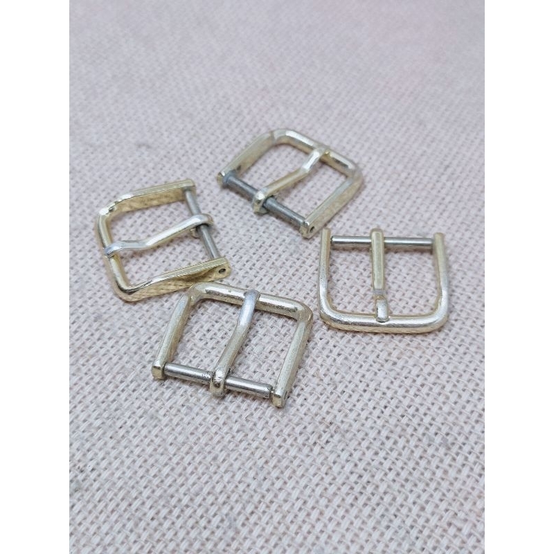 Buckle strap kulit jam tangan antik 15mm gold leather strap vintage arloji antik