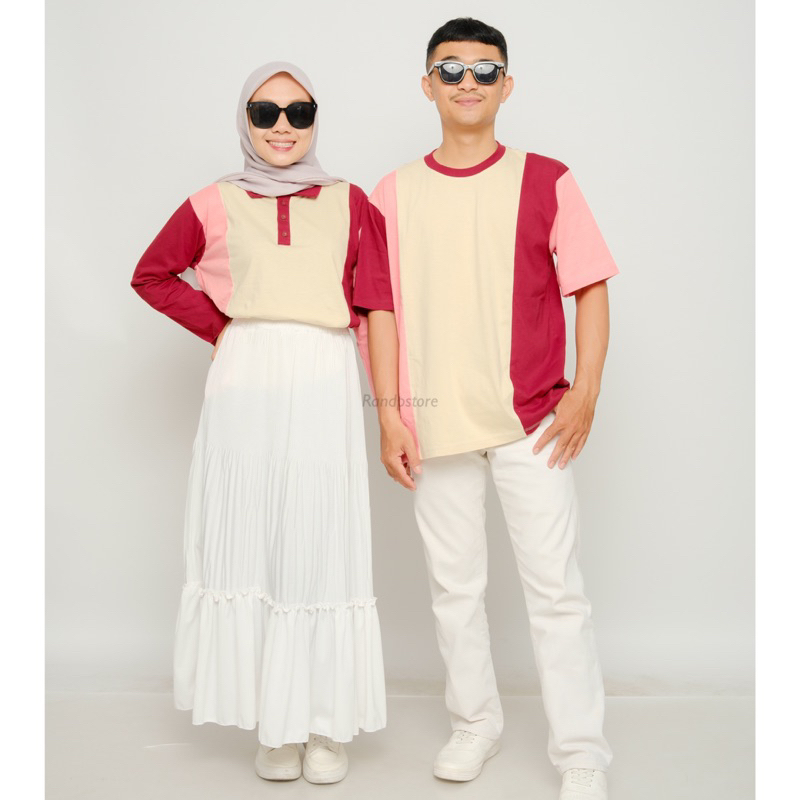 RB Zehan T-shirt Kombinasi - Atasan Couple Family Set ( Jual Terpisah )