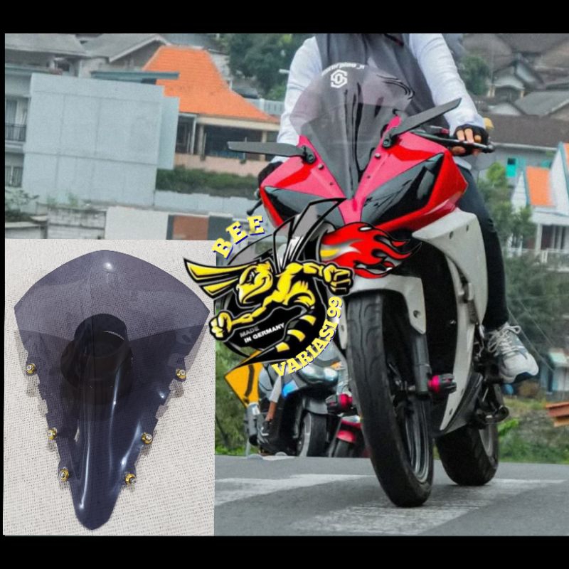 Visor Yamaha R15 V2 Model Jambul Plus Baud Variasi Motorcycle