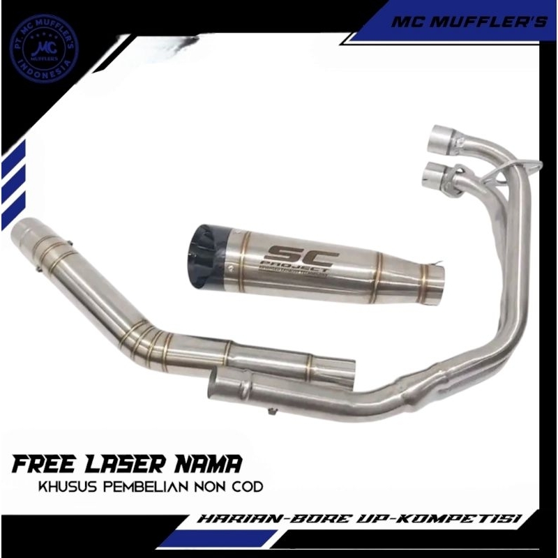 Knalpot Sc Project S1 NINJA 250 Fi NINJA 250 KARBU CBR250RR R25 MT25 FULL SYSTEM