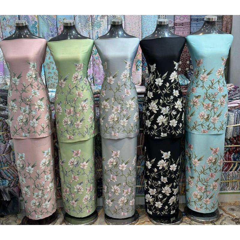 KAIN PASANG ALFARO SILK PREMIUM DIAMOND/IMPORT MALAYSIA/UNTUK SET KURUNG WANITA