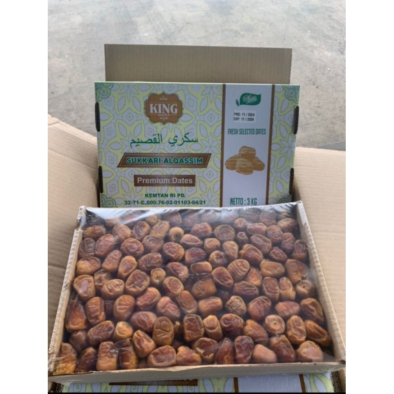 

KURMA SUKARI PREMIUM KING DUS 3KG Sukari KING Sukkary Rutab Premium Grade A KING Sukari Basah Sukari Ruthob Sukkari