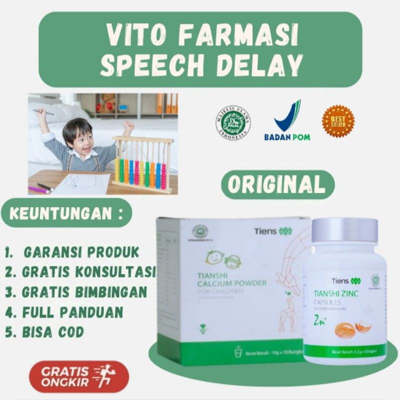 Vito Farmasi Vitamin Herbal Anak Speech Delay TCM Obat China Speech Delay Susu Mongol Ampuh