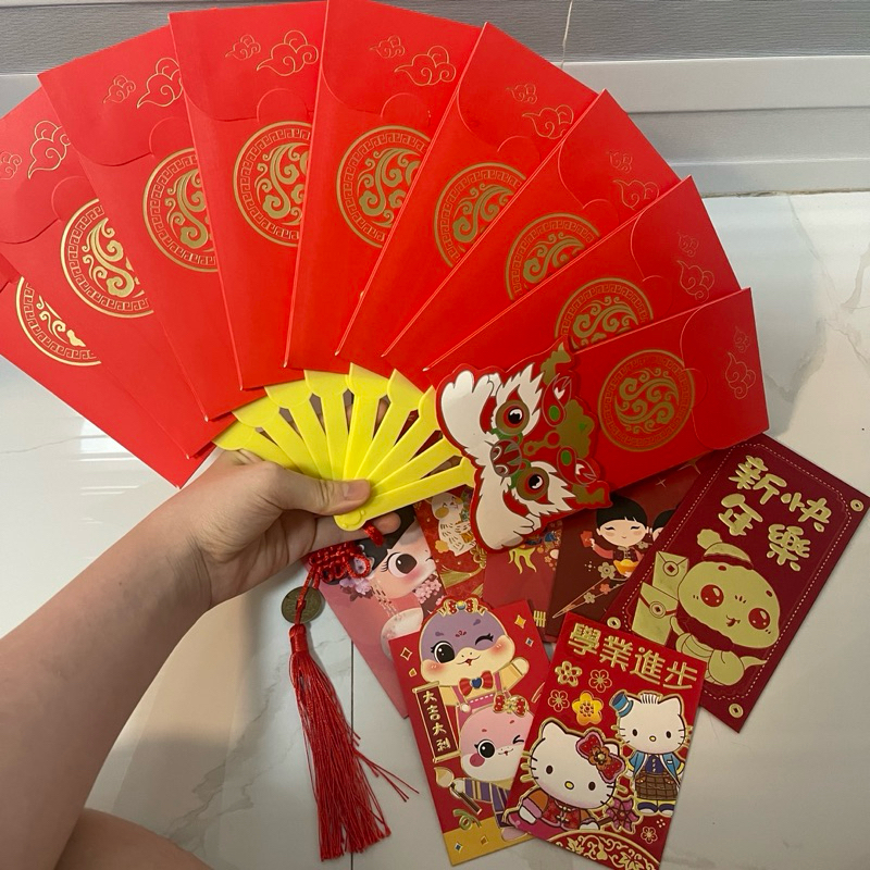 

Angpao kipas dan 7pcs angpao chinese new year imlek tahun baru hogi