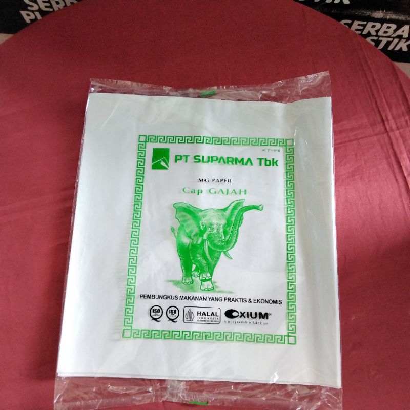 Kertas Nasi Warna Putih Cap Gajah