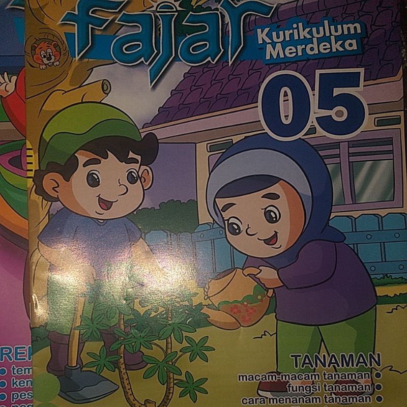 majalah fajar tema tanaman paud tk ra kurikulum merdeka