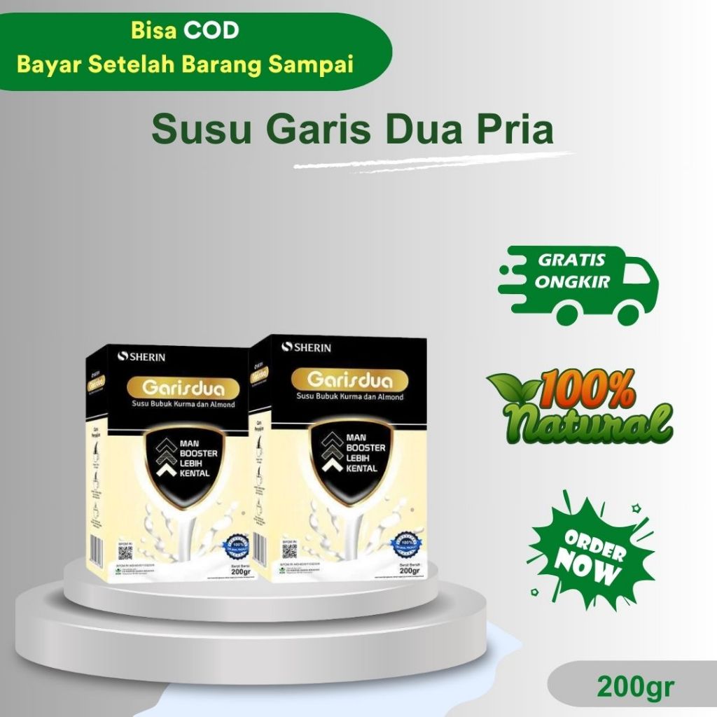 

Susu Garisdua Pria Etawa Premium BUNDLE 2PCS Isi 200 gram
