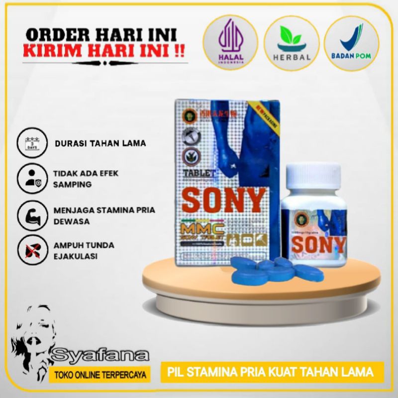 SONY MMC ORIGINAL SUPLEMEN STAMINA PRIA 1BOTOL ISI 10PIL ASLI TOP