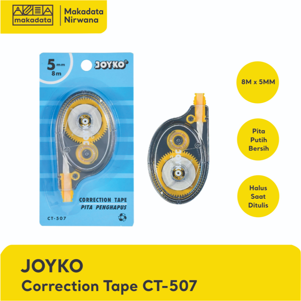 

JOYKO CORRECTION TAPE / STIPO KERTAS CT-507 (1 PCS)