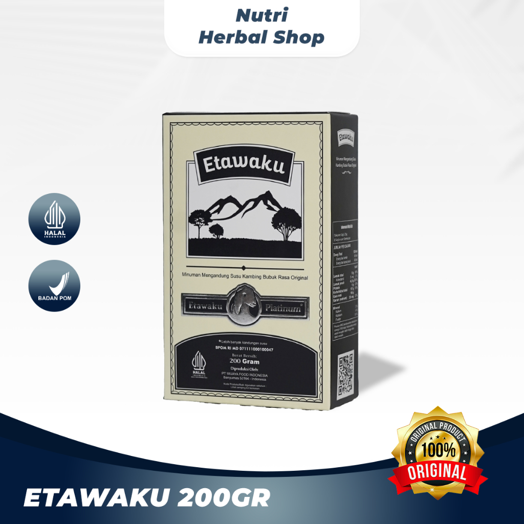 

ETAWAKU PLATINUM Susu Kambing dengan Krimer Nabati Efektif Atasi Pengapuran Tulang dan Nyeri Sendi