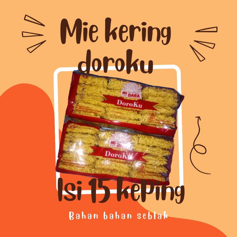 

mie kering doroku isi 15 keping,mie instan,mie seblak food