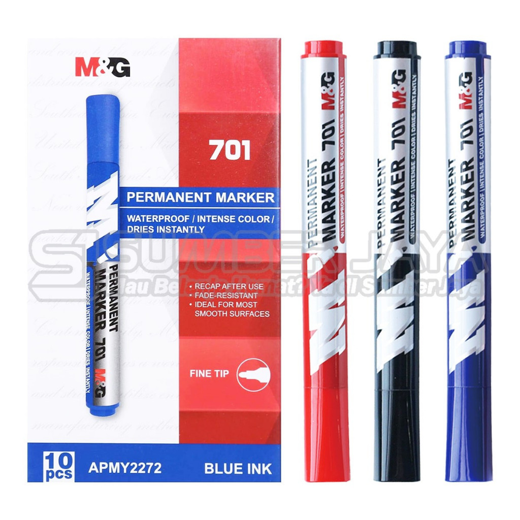 

Spidol Permanent Marker M&G APMY2272 APMY2213 APMY22R3 Spidol Tidak bisa dihapus