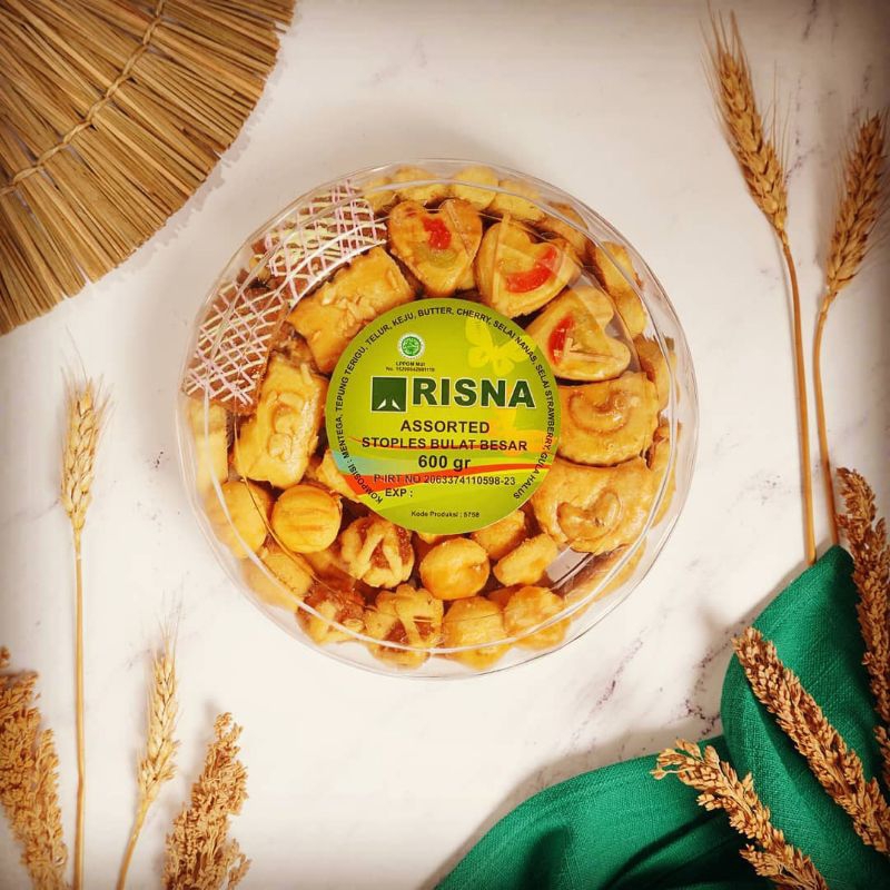 

Hampers Lebaran/ Kue Kering Risna Asstorted Stoples Bulat 600 gram