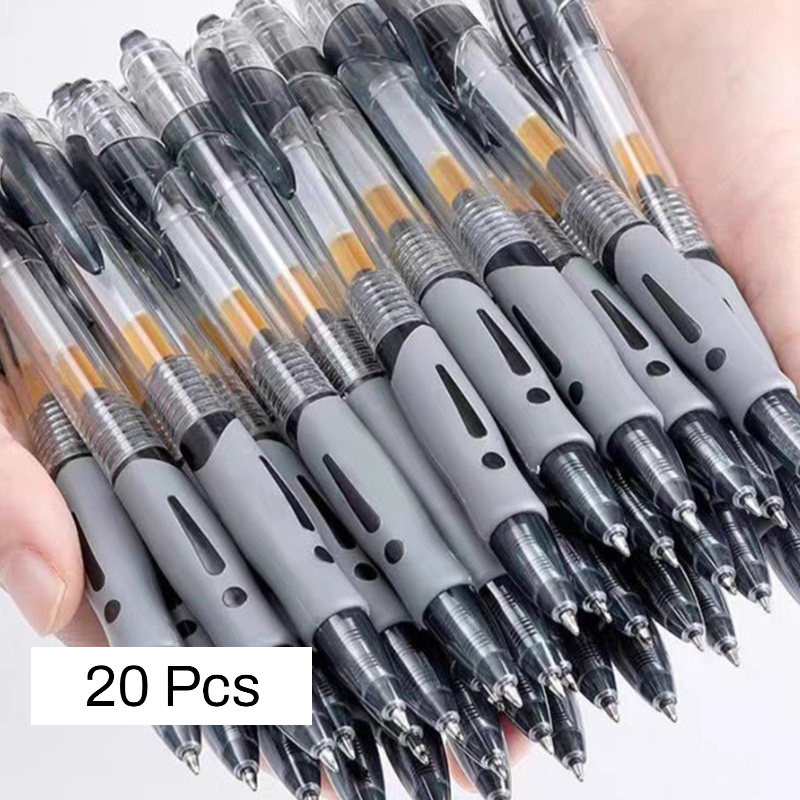 

20pcs Pulpen tekan gel 0.5mm / pulpen gel Harga distributor Pen Gel