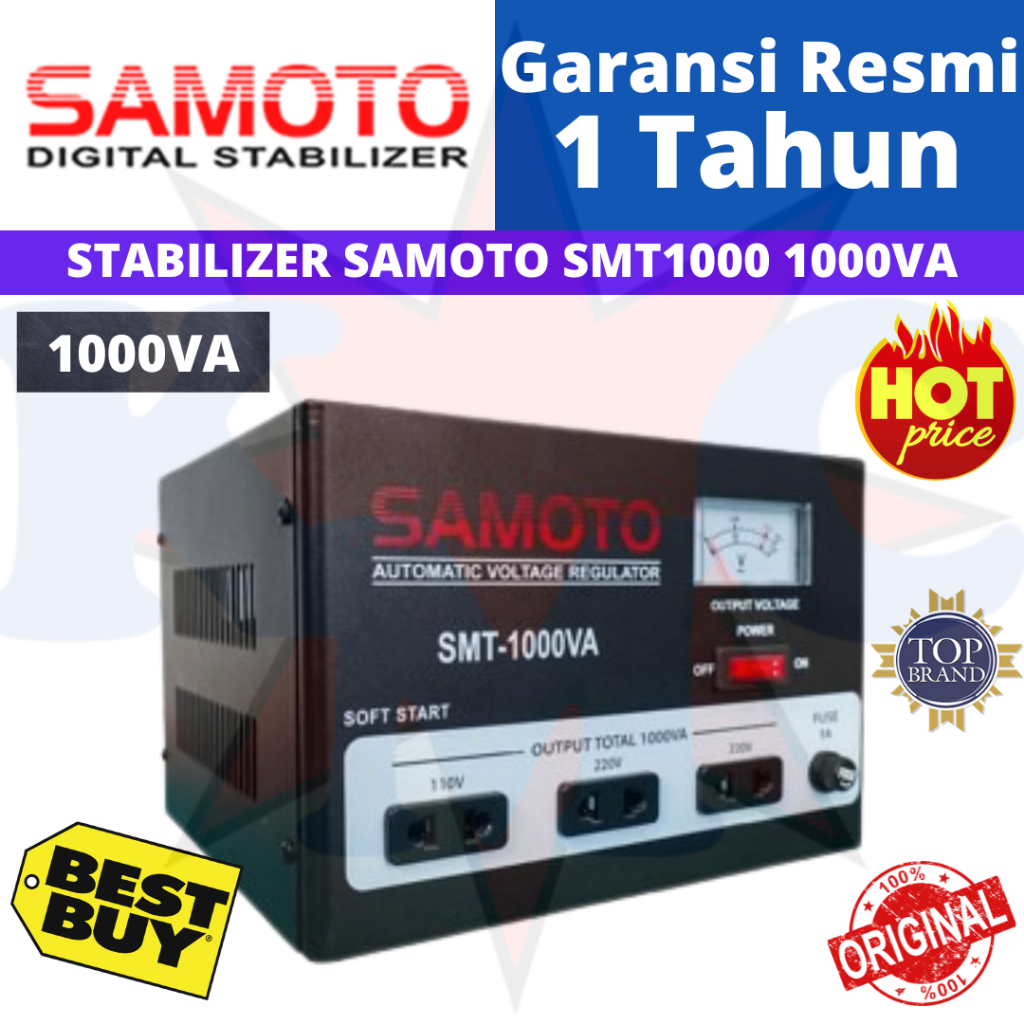 STABILIZER SAMOTO SMT1000 1000VA