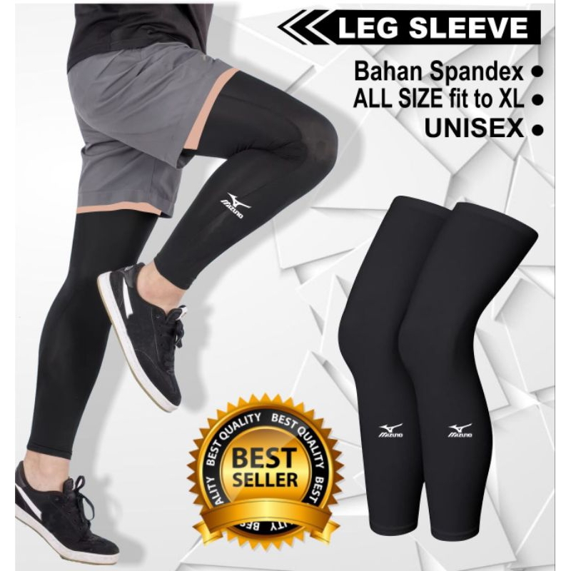 Deker Kaki Manset Kaki Olahraga Leg Sleeve Pelindung Lutut Pria Wanita Manset Kaki Olahraga Voli Fut