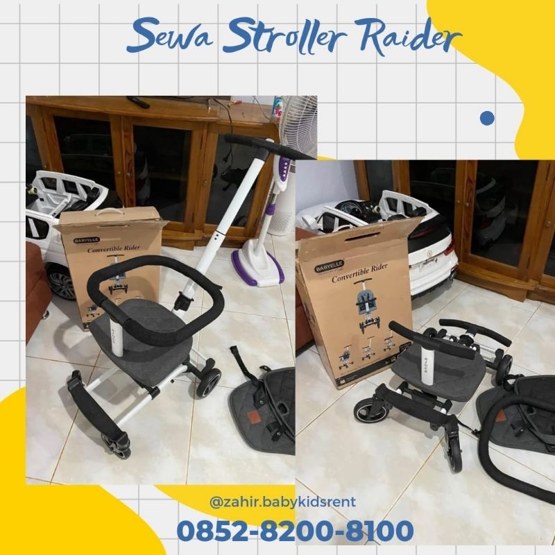 Sewa Stroller Raider Convertible Rider Kereta Bayi