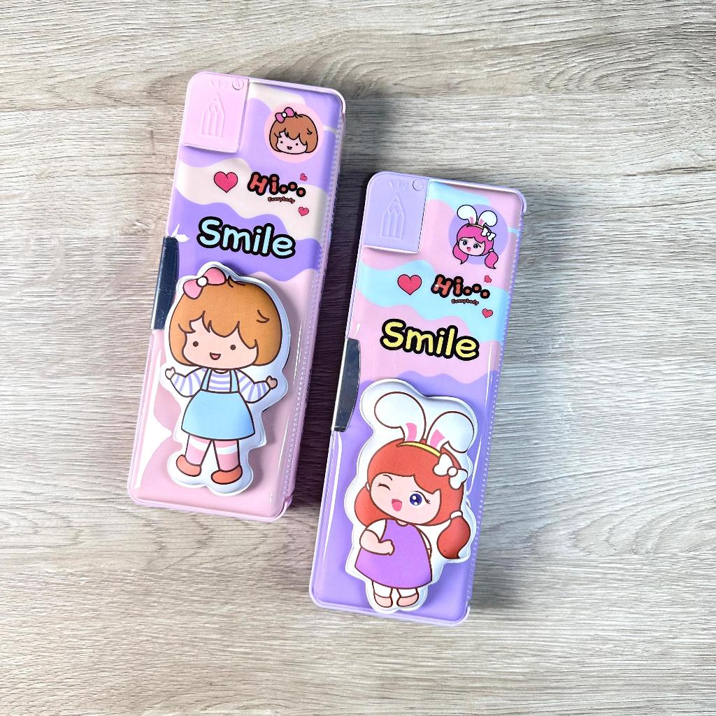 

(PCS) KOTAK PENSIL MAGNET XLG 35300-C / KOTAK PENSIL CUTE GIRL