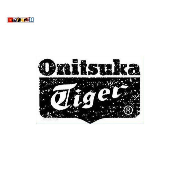 

sticker 0nitsuka Tiger distressed logo stiker