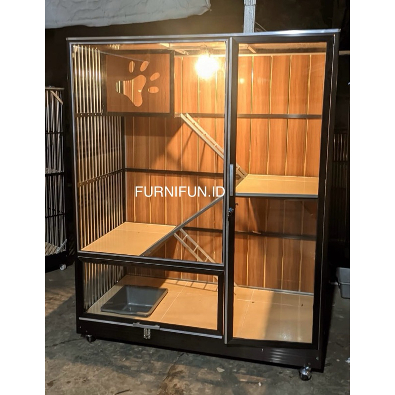 Kandang Kucing Aluminium / Kandang Kucing Premium