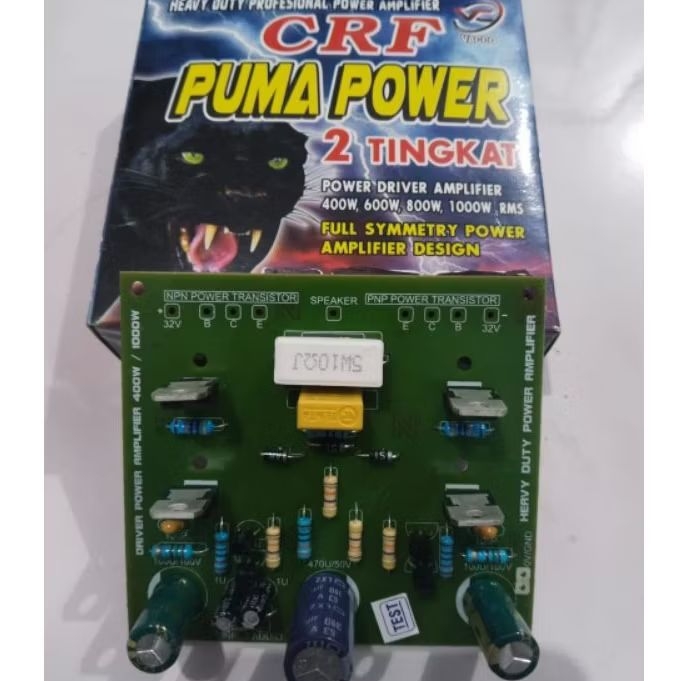 driver Power 2 Tingkat Simetris 1000W CRF Vc